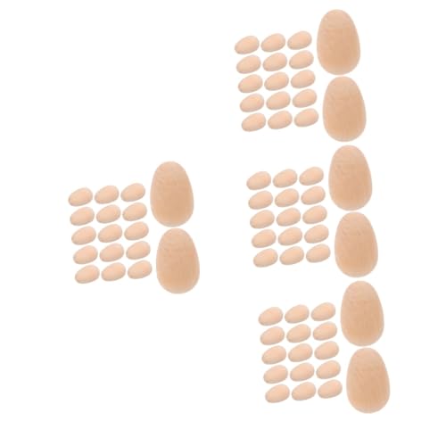ifundom 160 STK simulierte Eier aus Holz kinderspielzeug aus Holz Ostereierdekoration Spielzeuge Ornament Holzeier Spielzeug Holzeier zum Basteln künstlich Dekorationen von ifundom