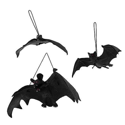 ifundom 18 STK Halloween-Fledermaus Batterie Lichterkette hängende Halloween-Dekorationen Halloween Horror Halloween grusel dekorativer Halloween-Anhänger Fledermaus hängende Dekoration von ifundom
