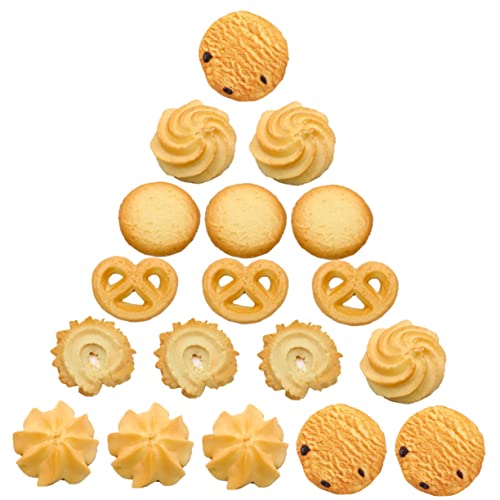 ifundom 18 STK Keks-Modell Vorgeben Künstliches Lebensmittelmodell Miniatur-Essen Cupcake-behälter Spielküchenzubehör Luftdichter Aufbewahrungsbehälter Für Lebensmittel Keksdose PVC von ifundom