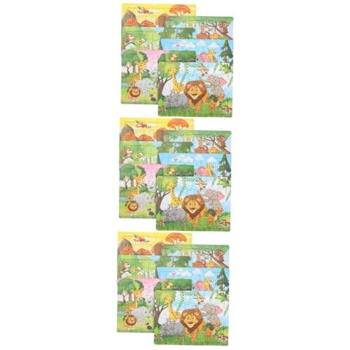 ifundom 18 Sätze Tierpuzzles Aus Papier Kinder Lehrreich Montessori-Puzzle-Spielzeug Puzzle Für Kinder Aufbewahrungsbehälter Für Babynahrung Vorschulrätsel Hochstuhl Vorschule Katzenminze von ifundom