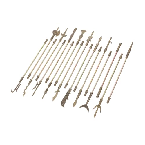 ifundom 18 Stück Teiliges Miniatur zinklegierung Metallwaffen Modellset Antike Chinesische Mini deko Robuste Metallornamente für Sammler Lernspielzeug für Vielseitige von ifundom