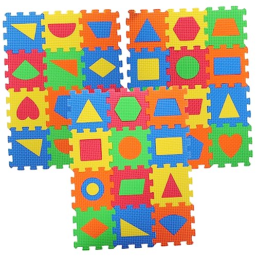 ifundom 180 STK Krabbelmatte für Babys Spielmatte Kinder teppiche geometrische Bodenmatte geometrische Puzzlematten Rätsel -Bodenmatte Geometrische Puzzle-Bodenmatte Buchstabe Gamepad von ifundom