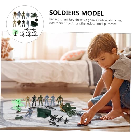 ifundom 19 Stück Teiliges Realistische Kunststoff Soldaten Spielfiguren für DIY Simulation Soldatenspielzeug Pädagogisch Geeignet für Rollenspiele und Historische Lernprojekte von ifundom