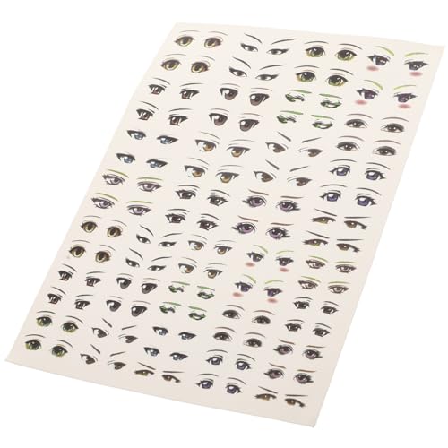ifundom 1Blatt Augen Aufkleber Selbstklebende Animationsaukleber Für DIY Bastelprojekte Cartoon Augen Für Puppen Und Kunsthandwerk von ifundom