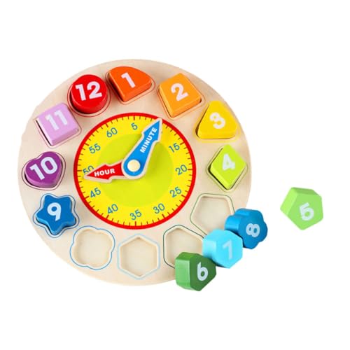 ifundom 1PC Uhr Mit Zahlen Bausteinen Geometrische Matching Blöcke Lernspielzeug Für Pädagogisches Für Kleinkinder Uhr Puzzle ifundom 1PC Uhr Mit Zahlen Bausteinen Geometrische Matching Blöcke Lernspielzeug Für Pädagogisches Für Kleinkinder Uhr Puzzle von ifundom