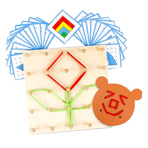 ifundom 1Pc Holz Nagel Platte Puzzles Kid Puzzles Lehre Instrument Mathematik von ifundom