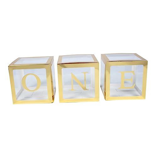 ifundom 1Satz Babyballonboxen für Geburtstagsfeier Teiliges mit Goldenen Boxen und Buchstaben Dekoration für Babypartys und Geburtstagsfeiern ifundom 1Satz Babyballonboxen für Geburtstagsfeier Teiliges mit Goldenen Boxen und Buchstaben Dekoration für Babypartys und Geburtstagsfeiern von ifundom