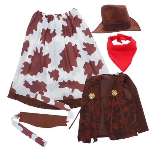 ifundom 1satz Cowgirl Kostüm Set Für Mädchen Mit Hut Bandana Und Weste Für Halloween Und Western-themenpartys Teiliges Outfit Für Kleine Cowgirls Und Detailreich Gestaltet ifundom 1satz Cowgirl Kostüm Set Für Mädchen Mit Hut Bandana Und Weste Für Halloween Und Western-themenpartys Teiliges Outfit Für Kleine Cowgirls Und Detailreich Gestaltet von ifundom