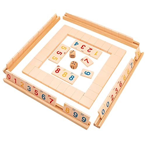 ifundom 1Satz Holzspiel Lustiges Brettspiel mit Würfeln für Spieler Partyspiel Interaktion zwischen Eltern und Kindern Rutschfestes Design für Sicheren ifundom 1Satz Holzspiel Lustiges Brettspiel mit Würfeln für Spieler Partyspiel Interaktion zwischen Eltern und Kindern Rutschfestes Design für Sicheren von ifundom