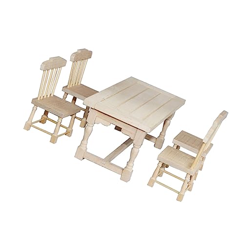 ifundom 1satz Miniaturmöbel Für Puppenhaus Tisch Und Stühle Dekoration Aus Hochwertigem Für Schreibtischornament Puppenhaus Zubehör Für Kreatives Spielen ifundom 1satz Miniaturmöbel Für Puppenhaus Tisch Und Stühle Dekoration Aus Hochwertigem Für Schreibtischornament Puppenhaus Zubehör Für Kreatives Spielen von ifundom
