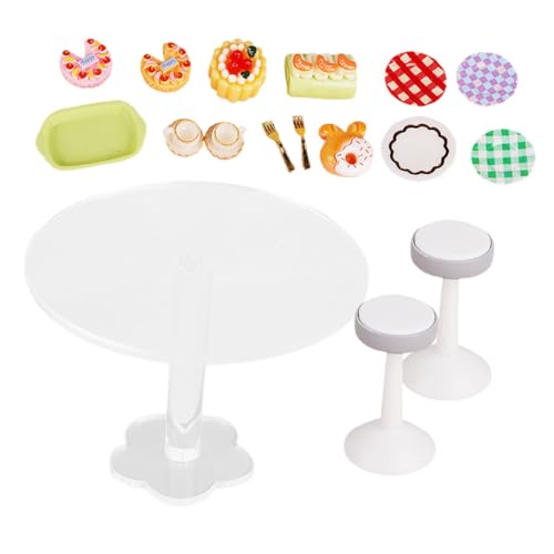 ifundom 1Satz Puppenhaus Zubehör Realistische Mini Dessertmodelle und Esstisch Handgefertigte Miniaturen aus Robustem Acryl für Kreative Rollenspiele und Puppenhausdekoration ifundom 1Satz Puppenhaus Zubehör Realistische Mini Dessertmodelle und Esstisch Handgefertigte Miniaturen aus Robustem Acryl für Kreative Rollenspiele und Puppenhausdekoration von ifundom