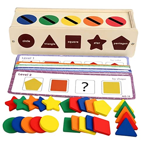ifundom 1Satz Sensorisches Holzspielzeug für Montessori Formsortierer Farbwahrnehmung und Feinmotorik Interessantes Kinderspielzeug für Kreative Lernspiele ifundom 1Satz Sensorisches Holzspielzeug für Montessori Formsortierer Farbwahrnehmung und Feinmotorik Interessantes Kinderspielzeug für Kreative Lernspiele von ifundom