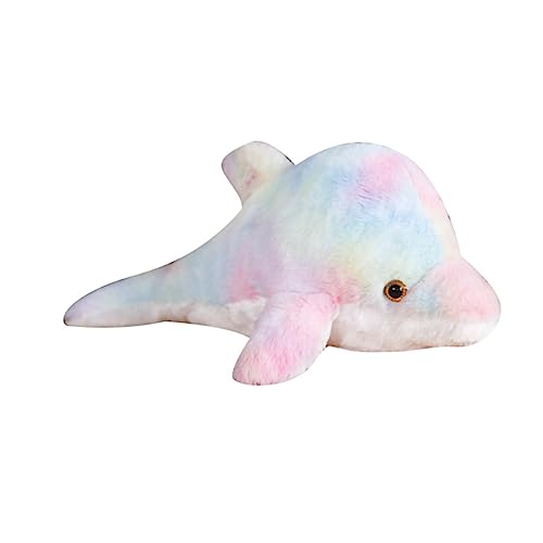 ifundom 1Stk Leuchtende Delfinpuppe Cartoon pp Baumwollpuppe Puppe Kissen pp Baumwollpuppenspielzeug Puppe aus PP-Baumwolle Delphin pp Baumwollpuppe PP Baumwolle Colorful von ifundom