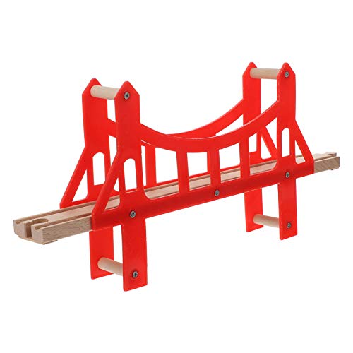 ifundom 1Stk Track- Zug Maschine Kleinkind Auto für kinderspielzeug für die Entwicklung Zubehör für Gleisbrücken Bahngleisbrücke aus Holz hölzern rot ifundom 1Stk Track- Zug Maschine Kleinkind Auto für kinderspielzeug für die Entwicklung Zubehör für Gleisbrücken Bahngleisbrücke aus Holz hölzern rot von ifundom