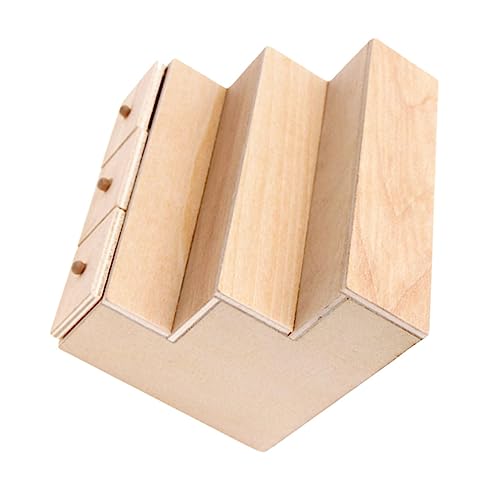 ifundom 1Stk Vitrinenmodell für kinderspielzeug süßwaren Box konfektförmchen Miniaturmöbel Miniatur-Schrankmodell Mini-Süßigkeitenständer aus Holz Mini-Möbelmodell hölzern von ifundom
