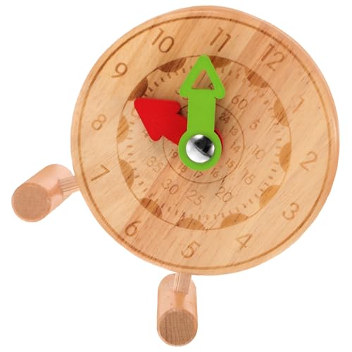ifundom Zeiterkennungsspielzeug Für Kleinkinder Für Jungen Und Mädchen Holzuhr Spielzeug Babyspielzeug Bringen Sie Jungen Und Mädchen Das Ablesen Der Uhrzeit Bei von ifundom