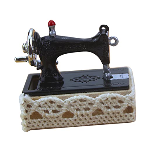 ifundom Mini-nähset Miniatur-Modell Spielzeug Schwarz Elegant für Dekoration Puppenhaus Zufällige Farbe von ifundom