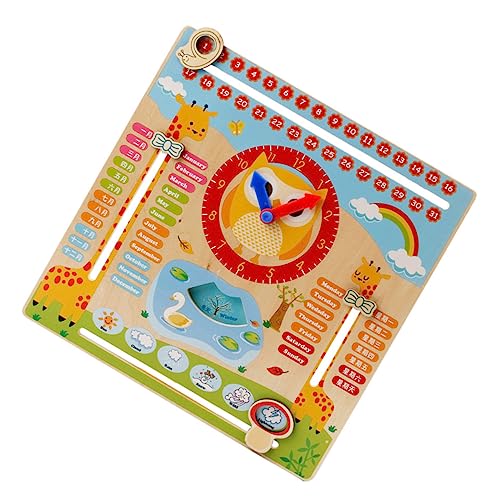 ifundom 1Stk hölzerne Uhr lernspielzeug kinderzimmer Holzspielzeug für Kleinkinder Cartoon Uhr rätsel Entwicklungsspielzeug Zeiterkennungsspielzeug Uhrzeitspielzeug ifundom 1Stk hölzerne Uhr lernspielzeug kinderzimmer Holzspielzeug für Kleinkinder Cartoon Uhr rätsel Entwicklungsspielzeug Zeiterkennungsspielzeug Uhrzeitspielzeug von ifundom