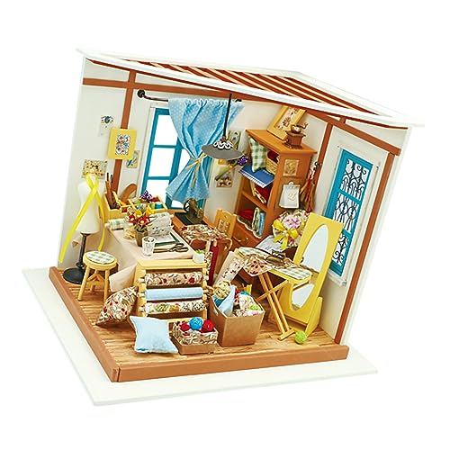 ifundom 1Stk Miniatur-Hausmodell-Geschenk Spielzeug für Kinder kinderspielzeug kreatives DIY-Hausspielzeug Miniatur-Heimmodell Modelle Spielzeuge Hausmodell selber Bauen hölzern Puzzle von ifundom