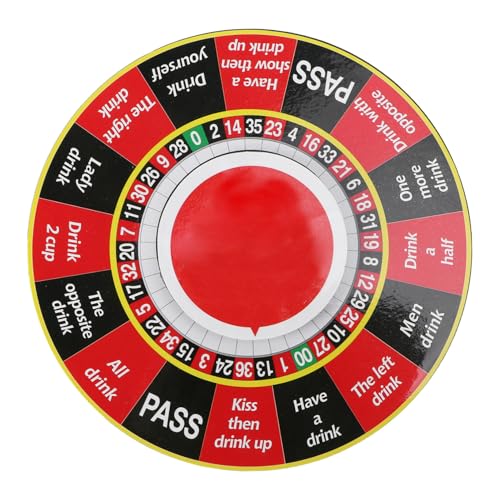 ifundom 1stück Englischer Trinkspiel Roulette Turntable Ktv Trinkspiel Für Partys Tragbar Und Langlebig Für Bar Und Zuhause ifundom 1stück Englischer Trinkspiel Roulette Turntable Ktv Trinkspiel Für Partys Tragbar Und Langlebig Für Bar Und Zuhause von ifundom