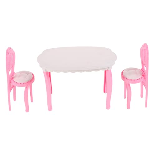ifundom 1set Dollhouse Miniaturmöbel Set Winziges Tisch Und Stühle Realistischer Schreibtisch Und Stühle Für Puppenhauszubehör Verbessern Das Fantasievolle Spiel von ifundom