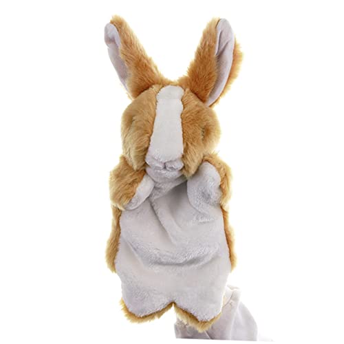 ifundom 1stk Häschen Gefüllter Plüsch Tierisches Handpuppenspielzeug Kuscheltier Hase Aus Plüsch Hasenpuppe Spielset Für Kinder Weihnachtsstrumpf Stuffer Eltern-Kind Weihnachten Marionette von ifundom