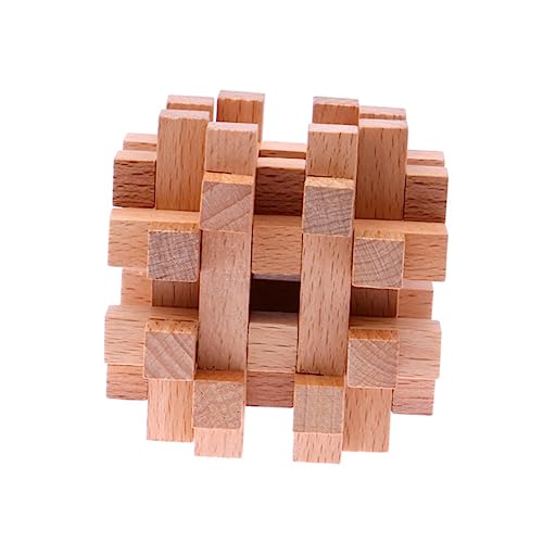 ifundom 1stk Puzzle-Ball Spielzeug Für Die Frühe Entwicklung Iq-Puzzle Lernspielzeug Ineinandergreifendes Holzspielzeug Intelligenzspielzeug Für Kinder Kidcraft-spielset 3D Hölzern Buche von ifundom