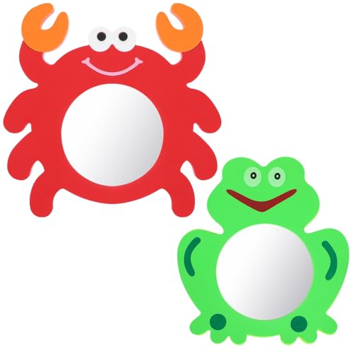 ifundom 2 Pcs Discovery Mirror Baby Bad Spielzeug Niedliche Tierspiegel Krabbenfrosch Für Neugeborene Baby Kleinkinder Badewater Wasserspielzeug Sinnesspiel ifundom 2 Pcs Discovery Mirror Baby Bad Spielzeug Niedliche Tierspiegel Krabbenfrosch Für Neugeborene Baby Kleinkinder Badewater Wasserspielzeug Sinnesspiel von ifundom