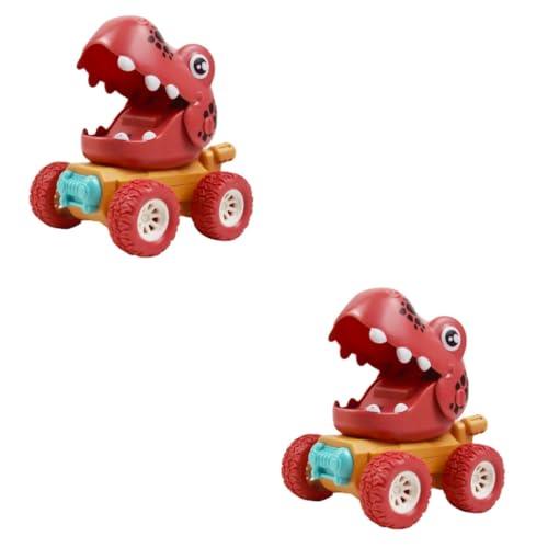 ifundom Spielzeug Für Kinder 2 STK Dinosaurier-Buggy Dino Auto Spielzeug Kinder Spielzeugauto mit großen Rädern Wagen Bagger LKW Kleinkind Plastik Kleinkindspielzeug von ifundom