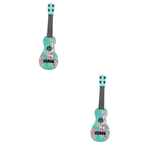 ifundom 2 STK Mini Gitarre Spielzeug Mini-Gitarrenspielzeug Simuliertes Musikinstrumentenmodell Spielzeug für Kinder Spielzeug für Mädchen Modelle Mädchenspielzeug Gitarrenmodell tragbar von ifundom