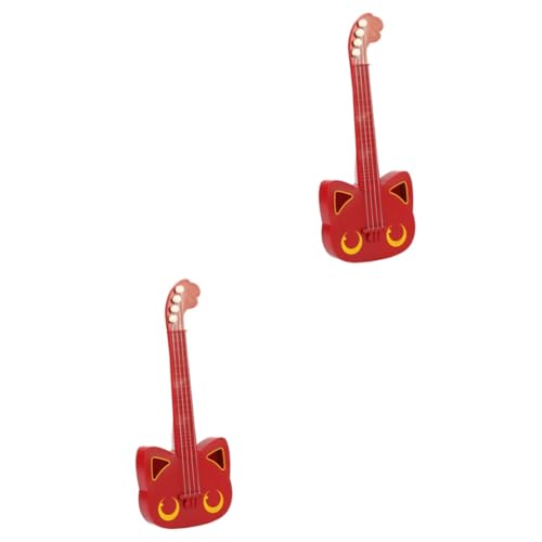 ifundom 2 STK Simulations-Ukulele interaktives Spielzeug kinderinstrumente kleine Gitarre für Kinder Kleinkind-Ukulele Kinderspielzeug Gitarren Musikinstrument-Spielzeug simulierte Ukulele von ifundom