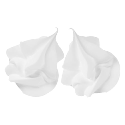 ifundom 2 STÜCK Realistische Dessert Ornamente Milchtee Becher Dekoration Eiscreme Simulation Creme top aus Langlebigem Klebematerial für DIY Kuchen Eisbecher und Spielküche von ifundom