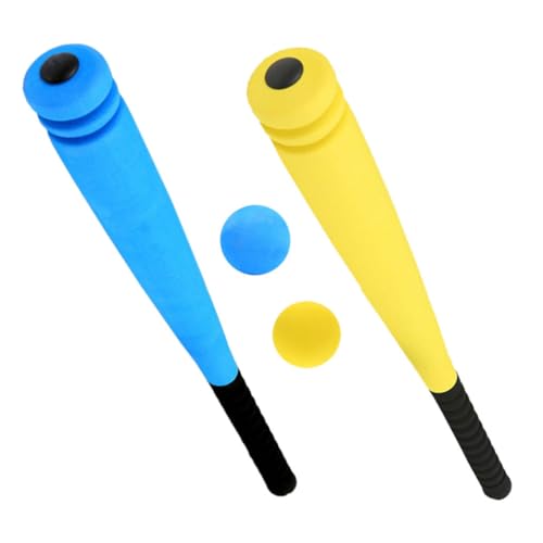 ifundom 2 Sätze Baseballschläger und Ball aus Weichem Schaumstoff mit Rillen für Sicheren Griff Stabiles Trainingsspielzeug für Draußen und Kindergarten Blau und Gelb Inkl Bällen ifundom 2 Sätze Baseballschläger und Ball aus Weichem Schaumstoff mit Rillen für Sicheren Griff Stabiles Trainingsspielzeug für Draußen und Kindergarten Blau und Gelb Inkl Bällen von ifundom