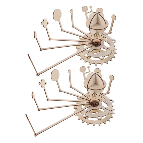 ifundom 2 Sätze Holz Solar System Puzzle Kit mit Planeten Modell DIY Stem Lernspielzeug für Förderndes Wissenschaftsmodell für Familie Schule und Klassenzimmer von ifundom