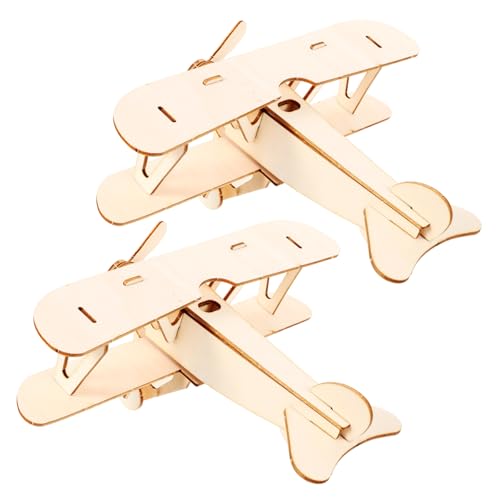 ifundom 2 Sätze Holzflugzeug Puzzle DIY Holzflugzeugmodell Bausatz für Lernspielzeug Handgefertigt Dekoratives Holzpuzzle Leicht Kompakt Sicheres Bastelspielzeug für Zuhause und ifundom 2 Sätze Holzflugzeug Puzzle DIY Holzflugzeugmodell Bausatz für Lernspielzeug Handgefertigt Dekoratives Holzpuzzle Leicht Kompakt Sicheres Bastelspielzeug für Zuhause und von ifundom