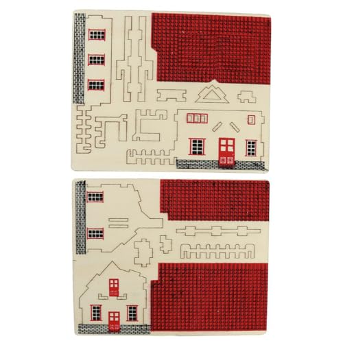 ifundom 2 Sätze Holzpuzzle Montagehäuser Aus Holz Modellbau Häuser Puzzles Zusammenbauen Modell Handwerk Hausmodelle Holzschmuck Selber Machen Hauspuzzle-Modelle Hölzern Rot ifundom 2 Sätze Holzpuzzle Montagehäuser Aus Holz Modellbau Häuser Puzzles Zusammenbauen Modell Handwerk Hausmodelle Holzschmuck Selber Machen Hauspuzzle-Modelle Hölzern Rot von ifundom