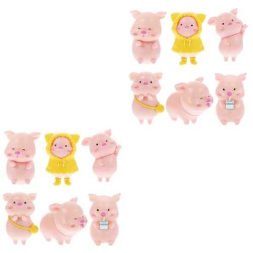 ifundom 2 Sätze Kleine Tierverzierungen Schwein Tiere Kleines Tier Miniatur Mini Piggy Süße Tierstatuen Tierfigur Plastik Rosa 6 Stück * 2 ifundom 2 Sätze Kleine Tierverzierungen Schwein Tiere Kleines Tier Miniatur Mini Piggy Süße Tierstatuen Tierfigur Plastik Rosa 6 Stück * 2 von ifundom