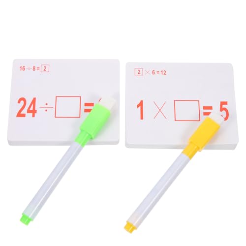 ifundom 2 Sätze Mathe Lernkarten Rechenübungen mit Abwischbaren Stiften Bunte Arithmetik Übungskarten Addition Subtraktion Multiplikation Division Frühkindliches Lernspielzeug ifundom 2 Sätze Mathe Lernkarten Rechenübungen mit Abwischbaren Stiften Bunte Arithmetik Übungskarten Addition Subtraktion Multiplikation Division Frühkindliches Lernspielzeug von ifundom