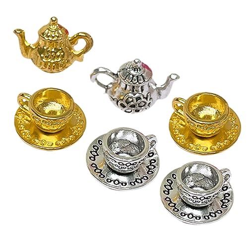 ifundom 2 Sätze Mini- -Kaffeemaschine-Set puppenhauszubehör Mini-Teetassen Teezubehör Rollenspielzubehör Mini-Hausdekoration Mini-Tassen Küche Rollenspiel Metall ifundom 2 Sätze Mini- -Kaffeemaschine-Set puppenhauszubehör Mini-Teetassen Teezubehör Rollenspielzubehör Mini-Hausdekoration Mini-Tassen Küche Rollenspiel Metall von ifundom