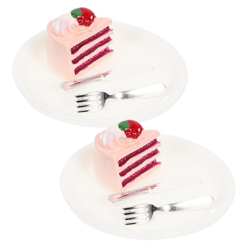 ifundom Fein Gearbeitetes Mini-kuchenmodell-Set Miniatur-dessertkuchen-Ornament Für Puppenhaus von ifundom