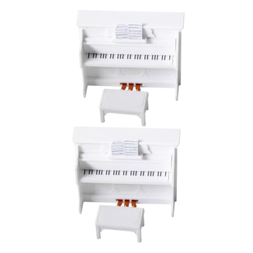 ifundom 2 Sätze Miniatur Stehendes Klavier mit Hocker Realistisches Mini Piano und Bank Tragbares Puppenhaus Detailliertes Musikinstrument für Rollenspiele und Fotografie ifundom 2 Sätze Miniatur Stehendes Klavier mit Hocker Realistisches Mini Piano und Bank Tragbares Puppenhaus Detailliertes Musikinstrument für Rollenspiele und Fotografie von ifundom