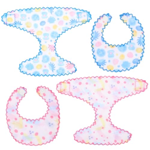 ifundom 2 Sets Baby Doll Dress-up Lätzchen & Unterhosen Set Puppen Kleidung Zubehör Für Rollenspiele von ifundom