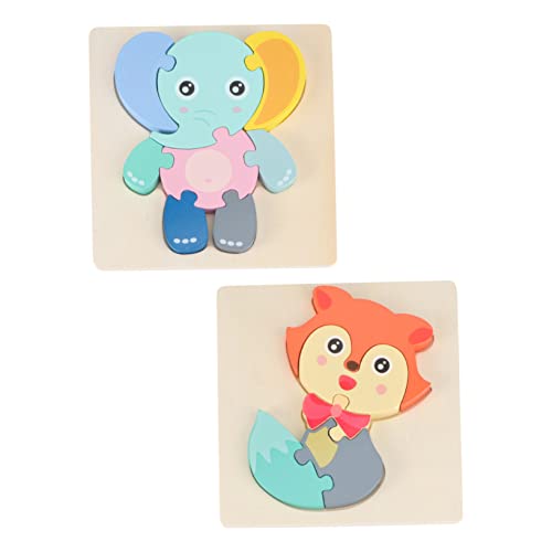 ifundom 2 Sätze Tier Puzzle interaktives Puzzle DIY- Kindergarten- The Animals Kinderspielzeug aus Holz Lernspielzeug aus Holz hölzern Colorful ifundom 2 Sätze Tier Puzzle interaktives Puzzle DIY- Kindergarten- The Animals Kinderspielzeug aus Holz Lernspielzeug aus Holz hölzern Colorful von ifundom