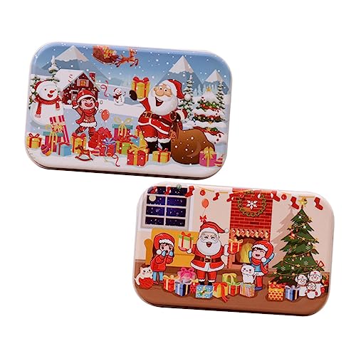 ifundom 2 Sätze Weihnachtspuzzle Intelligenz-Puzzle Weihnachtsrätsel Dekompressionsrätsel Pädagogisches Puzzle Hölzern Colorful ifundom 2 Sätze Weihnachtspuzzle Intelligenz-Puzzle Weihnachtsrätsel Dekompressionsrätsel Pädagogisches Puzzle Hölzern Colorful von ifundom