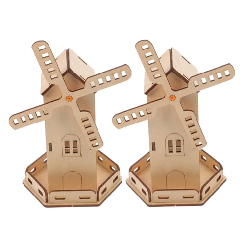 ifundom 2 Sets DIY-solar-windmühlen-modellbausatz, Holzpuzzle, Montagemodell, Stem-Spielzeug Für Jungen ifundom 2 Sets DIY-solar-windmühlen-modellbausatz, Holzpuzzle, Montagemodell, Stem-Spielzeug Für Jungen von ifundom