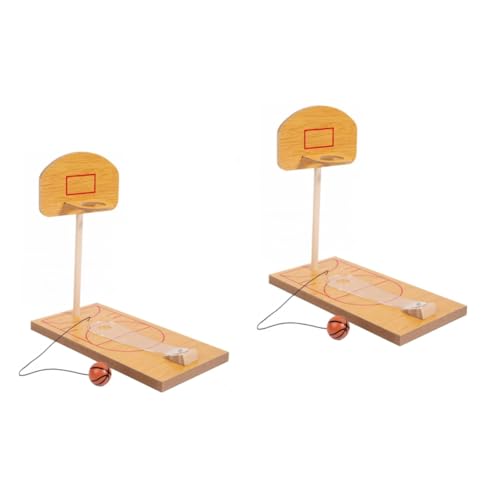 ifundom 2 Sätze Desktop-Basketballspielzeug Spielzeuge Entwässerungskorb Basketball Spiel Fingerbasketballspielzeug aus Holz Tischspiel Stressabbauer Arkade Kind Plastik von ifundom