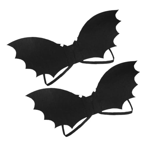 ifundom 2 Sets Halloween Fledermausflügel Für Kinder Eva Cosplay Fledermausumhang Requisiten Jungen Vampirkostüm Schwarze Fledermausflügel Für Halloween-partydekorationen von ifundom