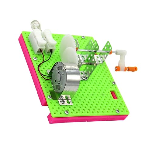 ifundom 2 Sets Hand-Generator Handdynamo Experimentelles Spielzeug Generator Lernmodell Handkurbel-Dynamo Elektrischer Handkurbelgenerator Handkurbelgenerator Handkurbelgenerator von ifundom