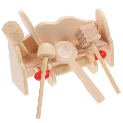 ifundom 2 Sets Puppenhaus Küchengeschirr Tiny Houses Kleines Mini Tiny Homes Küchenutensilien Kleines Tiny House Zubehör Miniatur Dinge Holz von ifundom