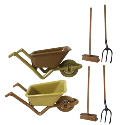 ifundom 2 Sets Puppenhaus Mini Kunststoff Kinderwagen Rasenmäher Küchengeräte Garten Ding Mini Werkzeugsatz Artikel Pflanzenkram Mini Bauernhof Wagen Modelle Schubkarre Miniatur Figur ifundom 2 Sets Puppenhaus Mini Kunststoff Kinderwagen Rasenmäher Küchengeräte Garten Ding Mini Werkzeugsatz Artikel Pflanzenkram Mini Bauernhof Wagen Modelle Schubkarre Miniatur Figur von ifundom